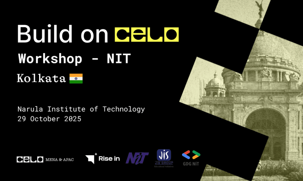 🇮🇳 Build On Celo Workshop - NIT 