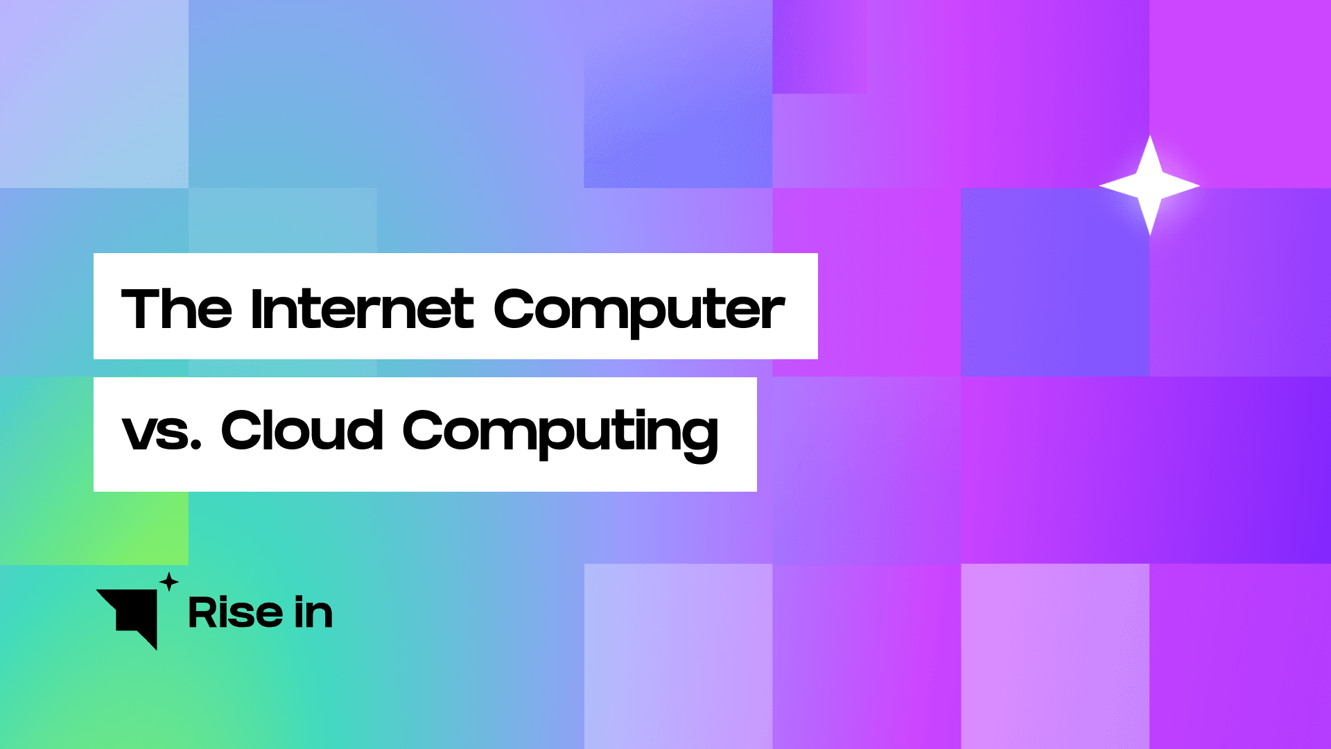 The Internet Computer vs. Cloud Computing